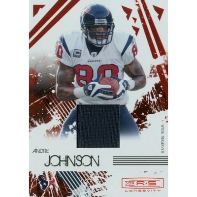 2009 Donruss Rookies and Stars Longevity Materials Ruby #38 Andre Johnson/299