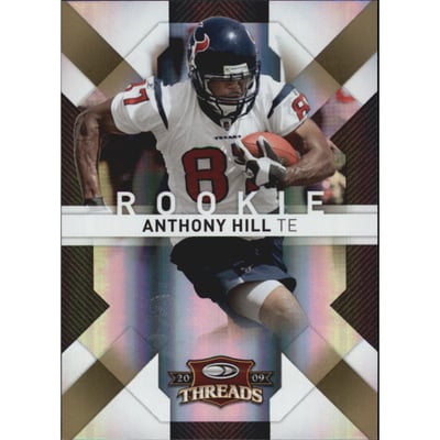 2009 Donruss Threads Gold Holofoil #106 Anthony Hill