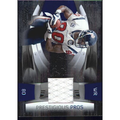 2009 Playoff Prestige Prestigious Pros Materials Blue #3 Andre Johnson