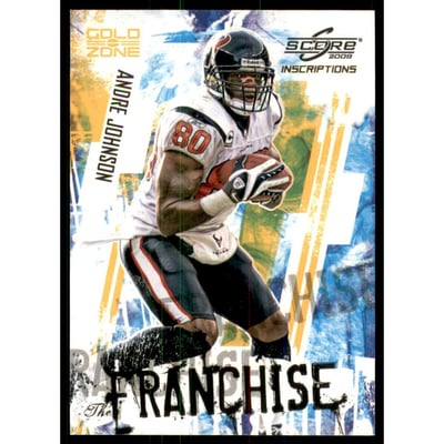 2009 Score Inscriptions Franchise Gold Zone #2 Andre Johnson