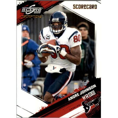 2009 Score Inscriptions Scorecard #113 Andre Johnson