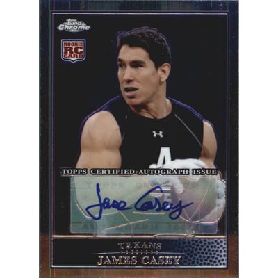2009 Topps Chrome Rookie Autographs #TC154 James Casey E