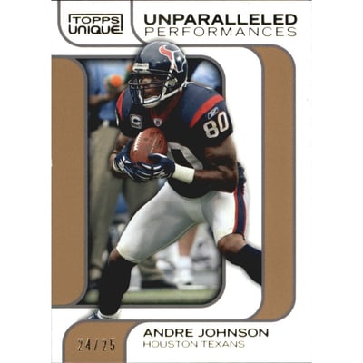 2009 Topps Unique Unparalleled Performances Gold #UP2 Andre Johnson