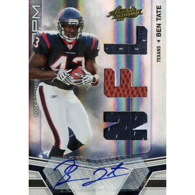 2010 Absolute Memorabilia #213 Ben Tate RPM AU RC
