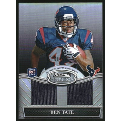 2010 Bowman Sterling Black Refractors #BSRDRBT Ben Tate JSY
