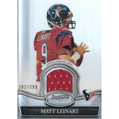 2010 Bowman Sterling Refractors #BSRML Matt Leinart JSY