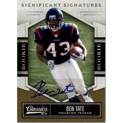 2010 Classics Significant Signatures Gold #110 Ben Tate/299