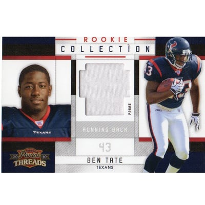 2010 Panini Threads Rookie Collection Materials Prime #4 Ben Tate