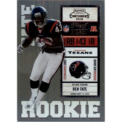 2010 Playoff Contenders Playoff Ticket #204A Ben Tate