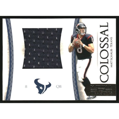 2010 Playoff National Treasures Colossal Materials #42 Matt Schaub/50
