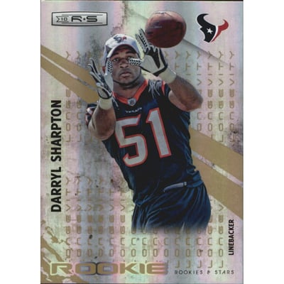 2010 Rookies and Stars Longevity Parallel Gold #186 Darryl Sharpton