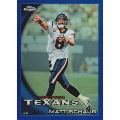 2010 Topps Chrome Blue Refractors #C147 Matt Schaub