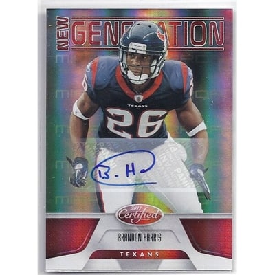 2011 Certified Mirror Red Signatures #161 Brandon Harris/250