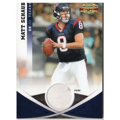 2011 Panini Gridiron Gear Jerseys Prime #49 Matt Schaub/50