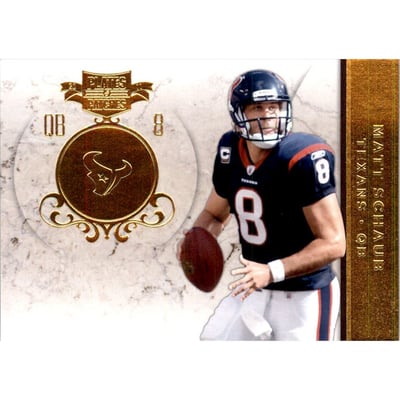 2011 Panini Plates and Patches Gold #8 Matt Schaub