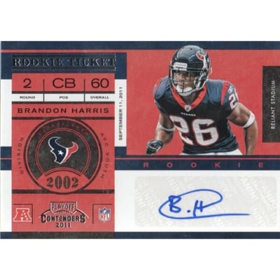 2011 Playoff Contenders #114 Brandon Harris AU RC