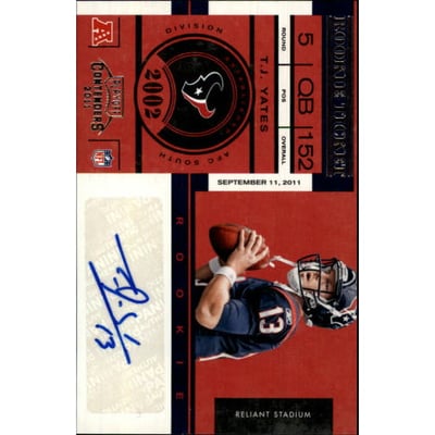 2011 Playoff Contenders #181 T.J. Yates AU RC