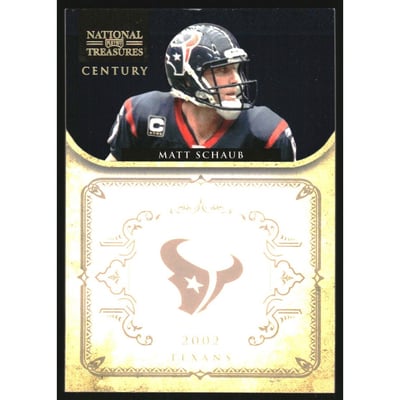 2011 Playoff National Treasures Century Gold #61 Matt Schaub
