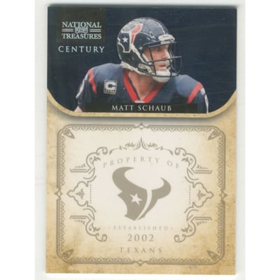 2011 Playoff National Treasures Century Silver #61 Matt Schaub