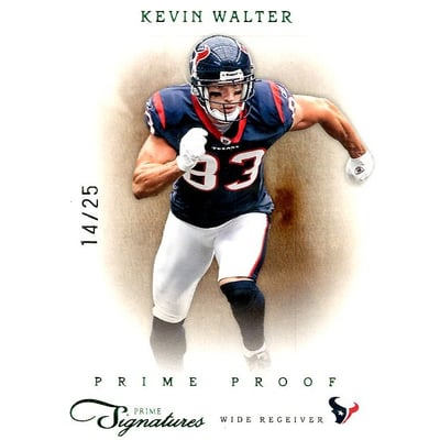 2011 Prime Signatures Prime Proof Green #104 Kevin Walter