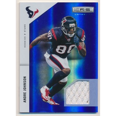 2011 Rookies and Stars Longevity Materials Sapphire #58 Andre Johnson/100