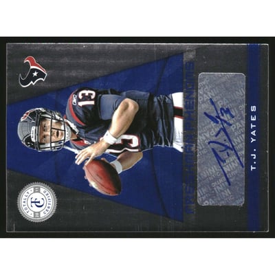 2011 Totally Certified #186 T.J. Yates AU/299 RC