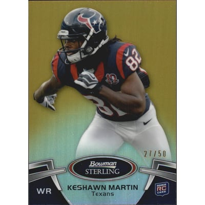 2012 Bowman Sterling Gold Refractors #91 Keshawn Martin