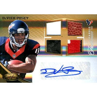 2012 Certified Mirror Gold #332 DeVier Posey JSY AU
