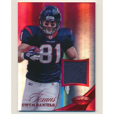 2012 Certified Mirror Red Materials #58 Owen Daniels/49