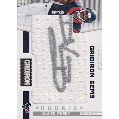 2012 Gridiron #319 DeVier Posey JSY AU/249* RC