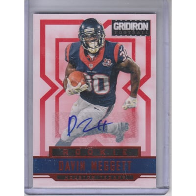 2012 Gridiron Rookie Autographs X's #225 Davin Meggett/499