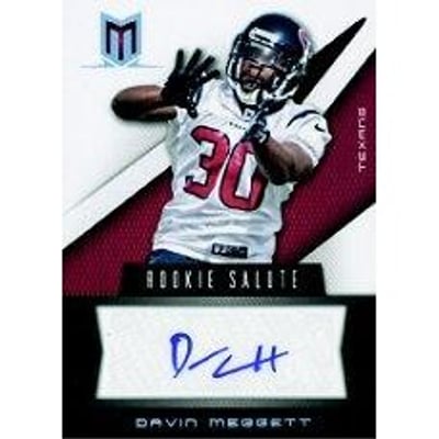 2012 Momentum Rookie Salute Signatures #64 Davin Meggett/99