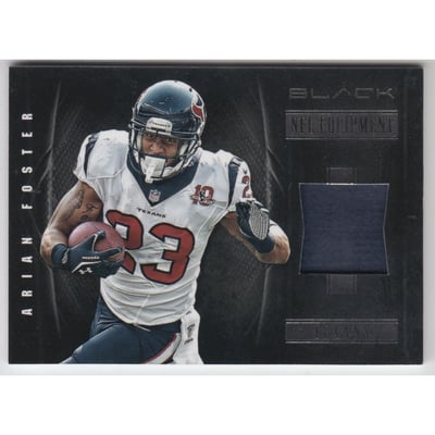 2012 Panini Black NFL Equipment Prime #19 Arian Foster/49