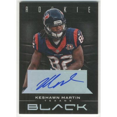2012 Panini Black Rookie Signatures #154 Keshawn Martin/125