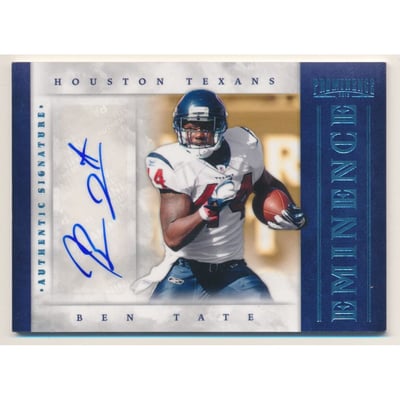 2012 Panini Prominence Eminence Signatures #7 Ben Tate/50