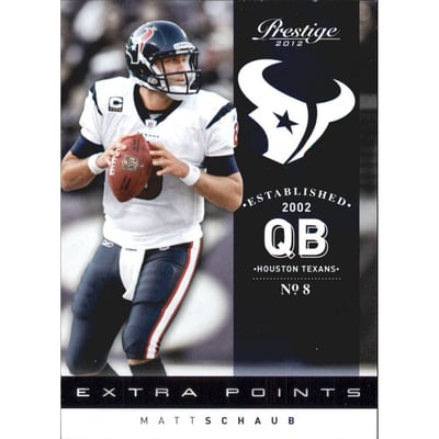 2012 Prestige Extra Points Black #78 Matt Schaub