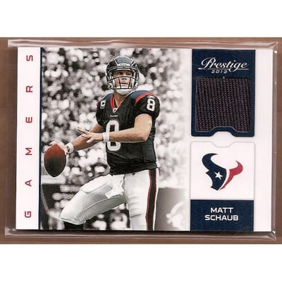 2012 Prestige Gamers Materials #66 Matt Schaub