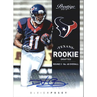 2012 Prestige Rookie Autographs #285 DeVier Posey/499