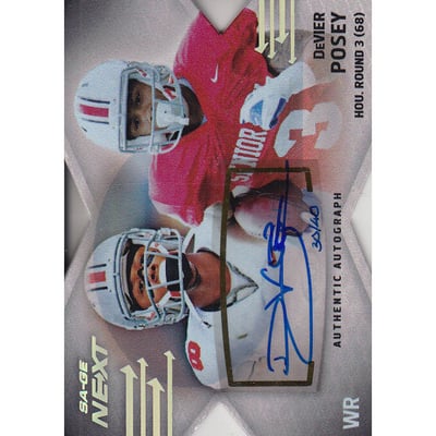 2012 SAGE Next Die Cut #42 DeVier Posey