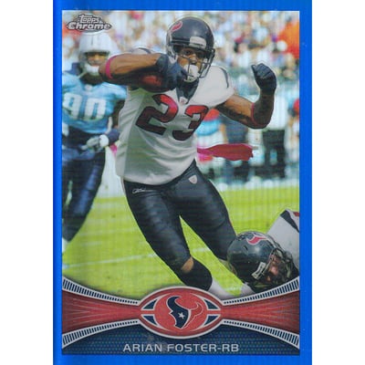 2012 Topps Chrome Blue Refractors #206 Arian Foster