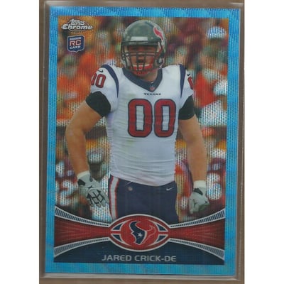 2012 Topps Chrome Blue Wave Refractors #BW11 Jared Crick