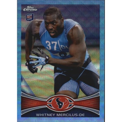 2012 Topps Chrome Blue Wave Refractors #BW111 Whitney Mercilus