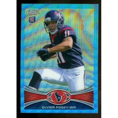2012 Topps Chrome Blue Wave Refractors #BW114 DeVier Posey