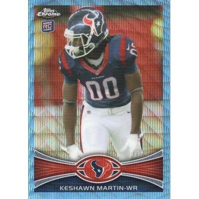 2012 Topps Chrome Blue Wave Refractors #BW16 Keshawn Martin