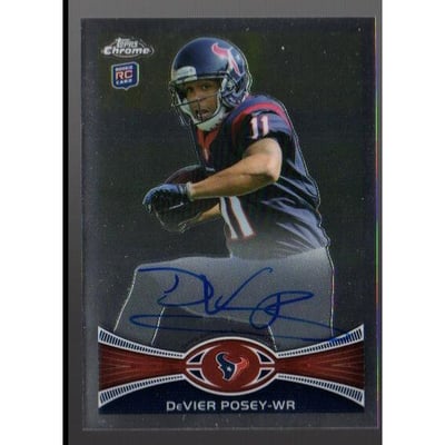 2012 Topps Chrome Rookie Autographs #114 DeVier Posey