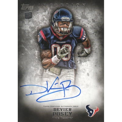 2012 Topps Inception #123 DeVier Posey AU RC