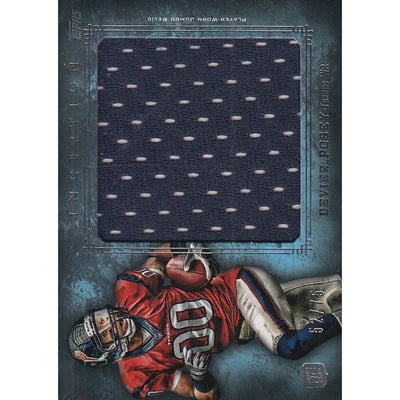 2012 Topps Inception Rookie Relics Jumbo Swatch Blue #JRDP DeVier Posey