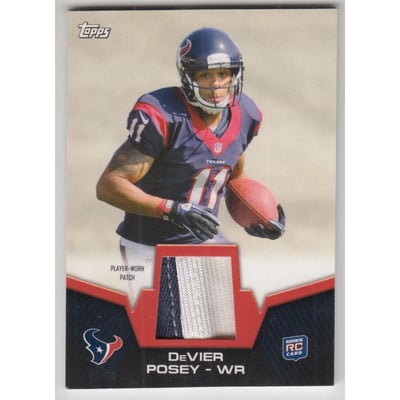 2012 Topps Rookie Patch #RPDP DeVier Posey