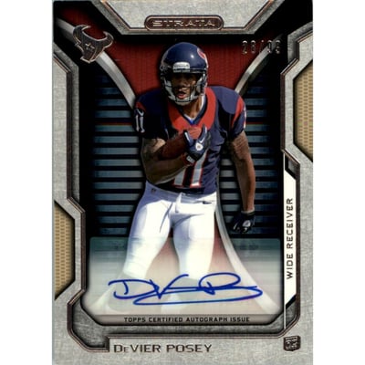 2012 Topps Strata Rookie Autographs Gold #RADP DeVier Posey