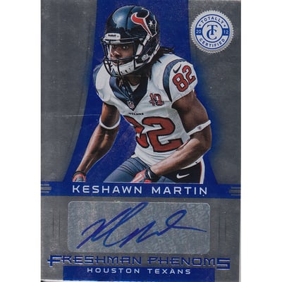 2012 Totally Certified Blue #141 Keshawn Martin AU/99